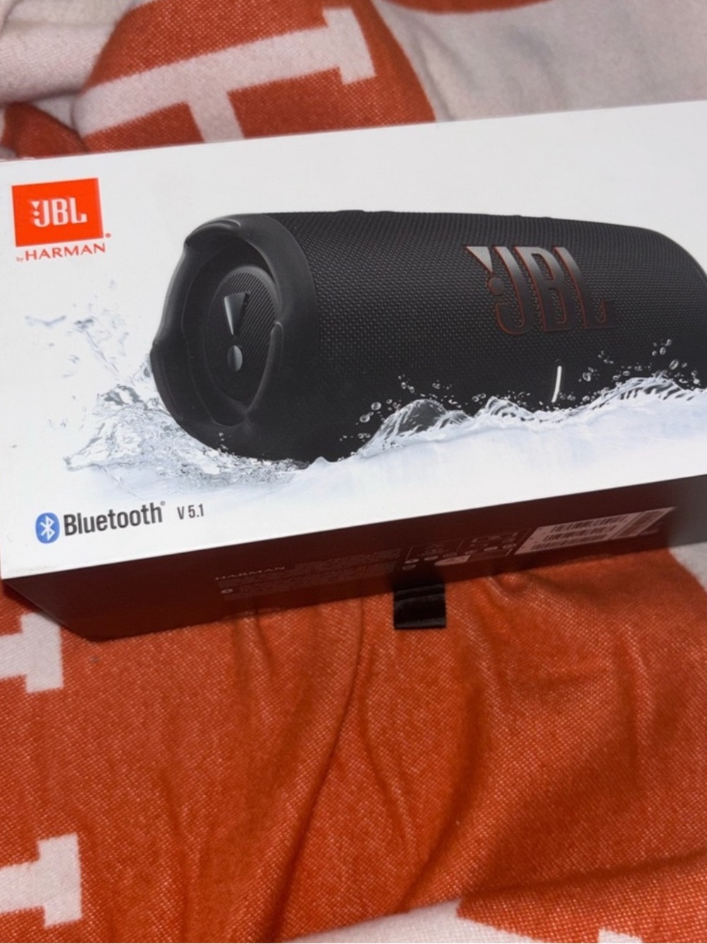 JBL Charge 5 Waterproof Portable Bluetooth Speaker - Black